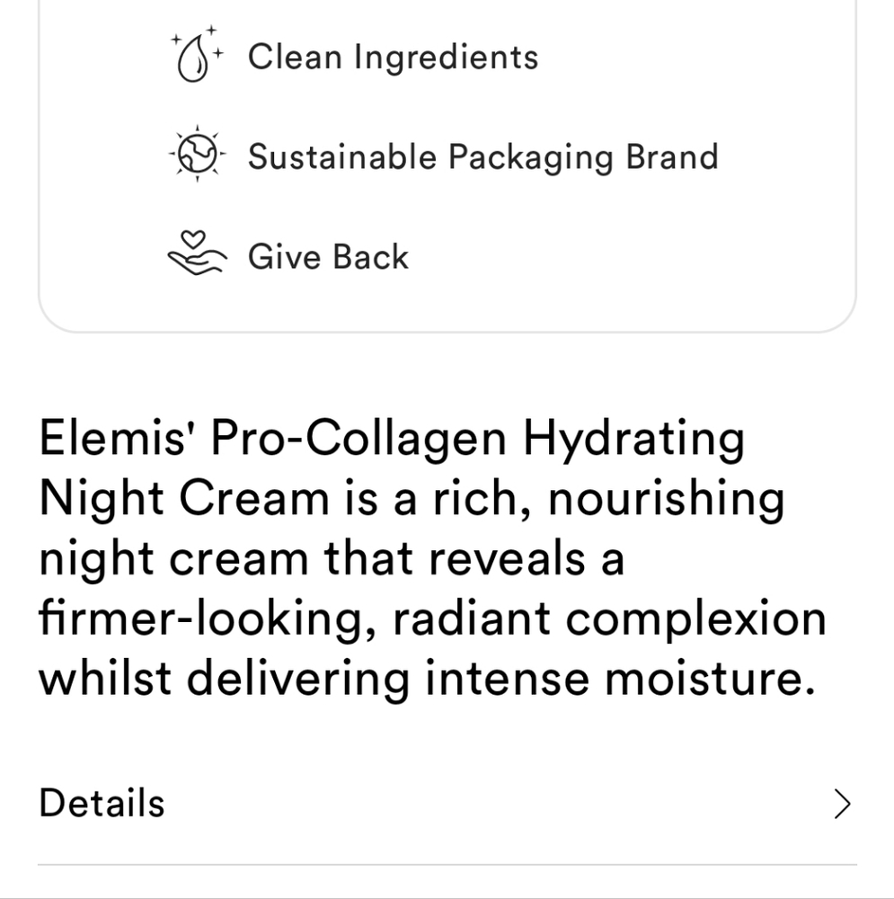 NIB ELEMIS PRO-COLLAGEN NIGHT CREAM - Picture 4 of 14